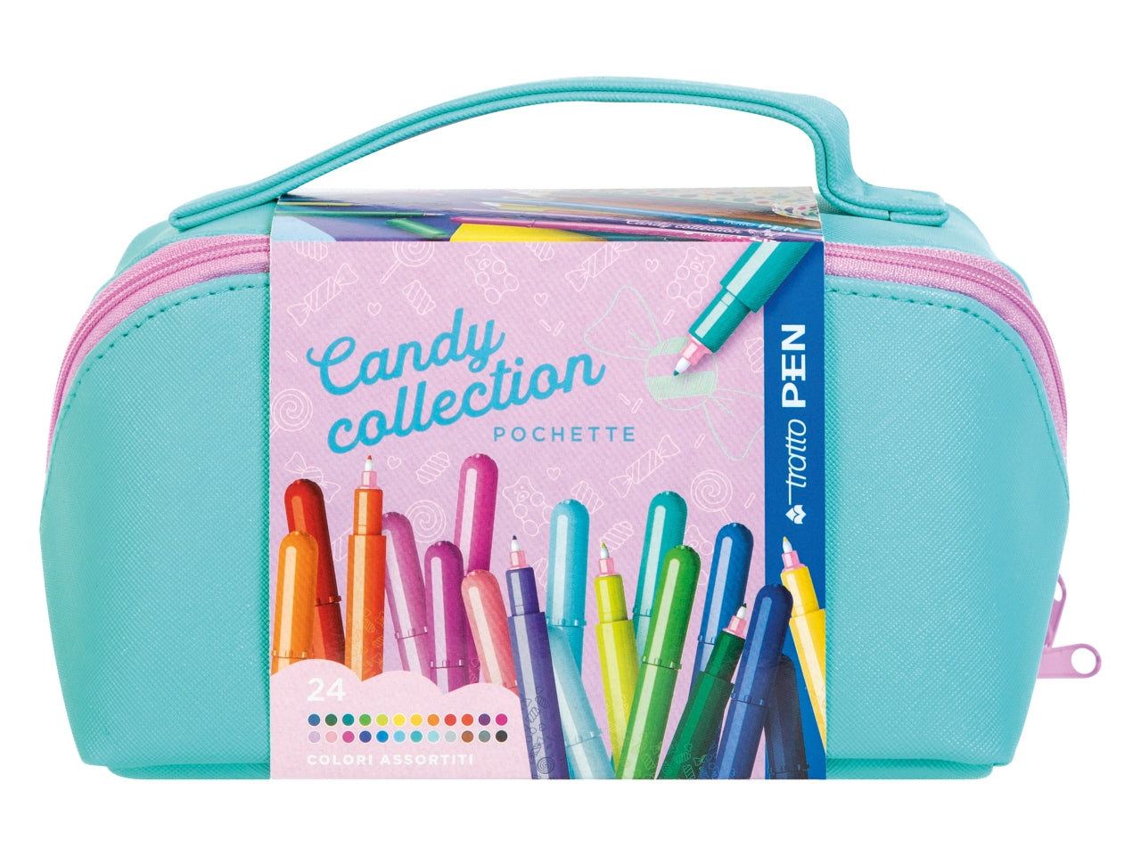 Penna pennarello 24 Tratto Pen colorate con pochette - made in italy -  Fila