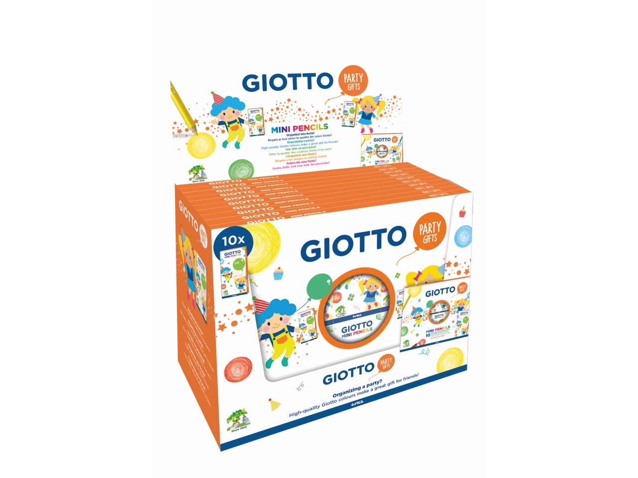 Giotto Party Gift, Set Pastelli per feste di compleanno, 3 +