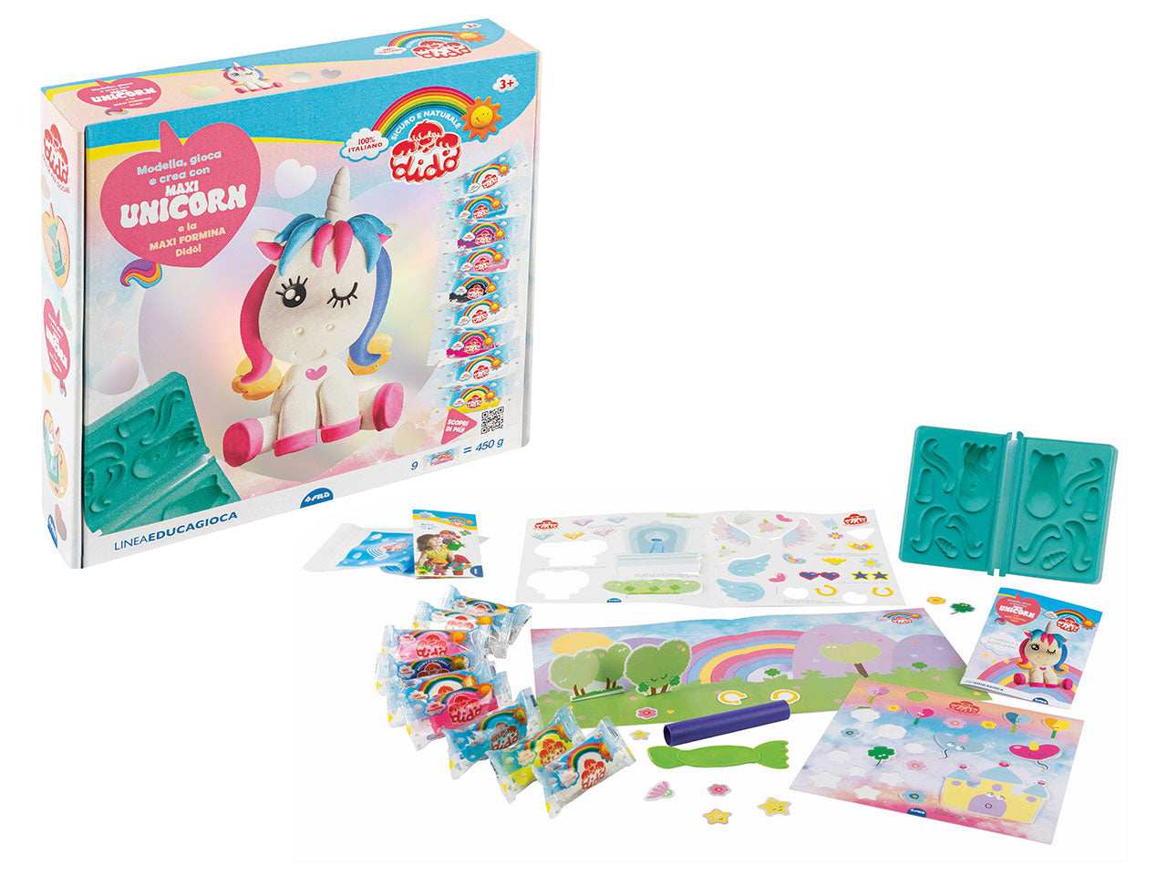 Gioco Creativo Dido' Modella Gioca E Crea Maxi Unicorn | Fila