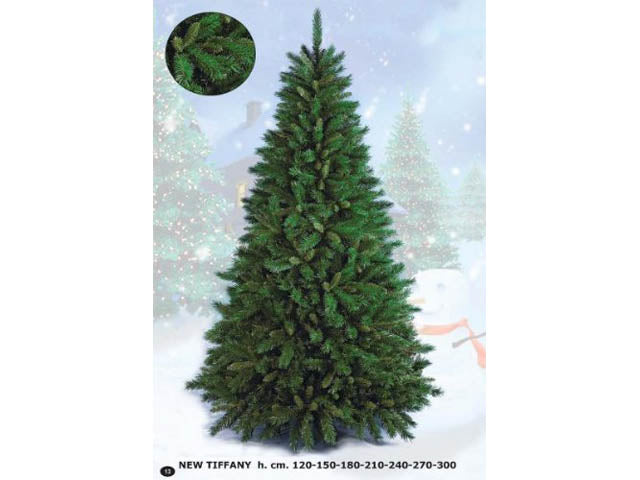 Albero di natale newtiffany 300cm d1.87cm 3015 rami montaggio a gancio pvc $
