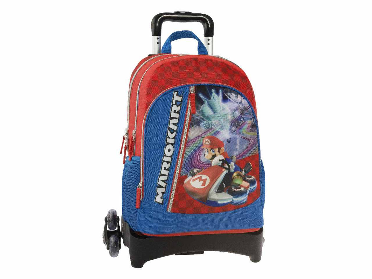 Zaino organizzato con trolley staccabile  new mariokart$