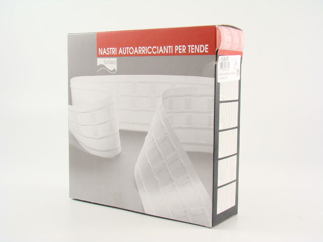 Arricciatenda trasp.65mm. 50mt n/201/tr