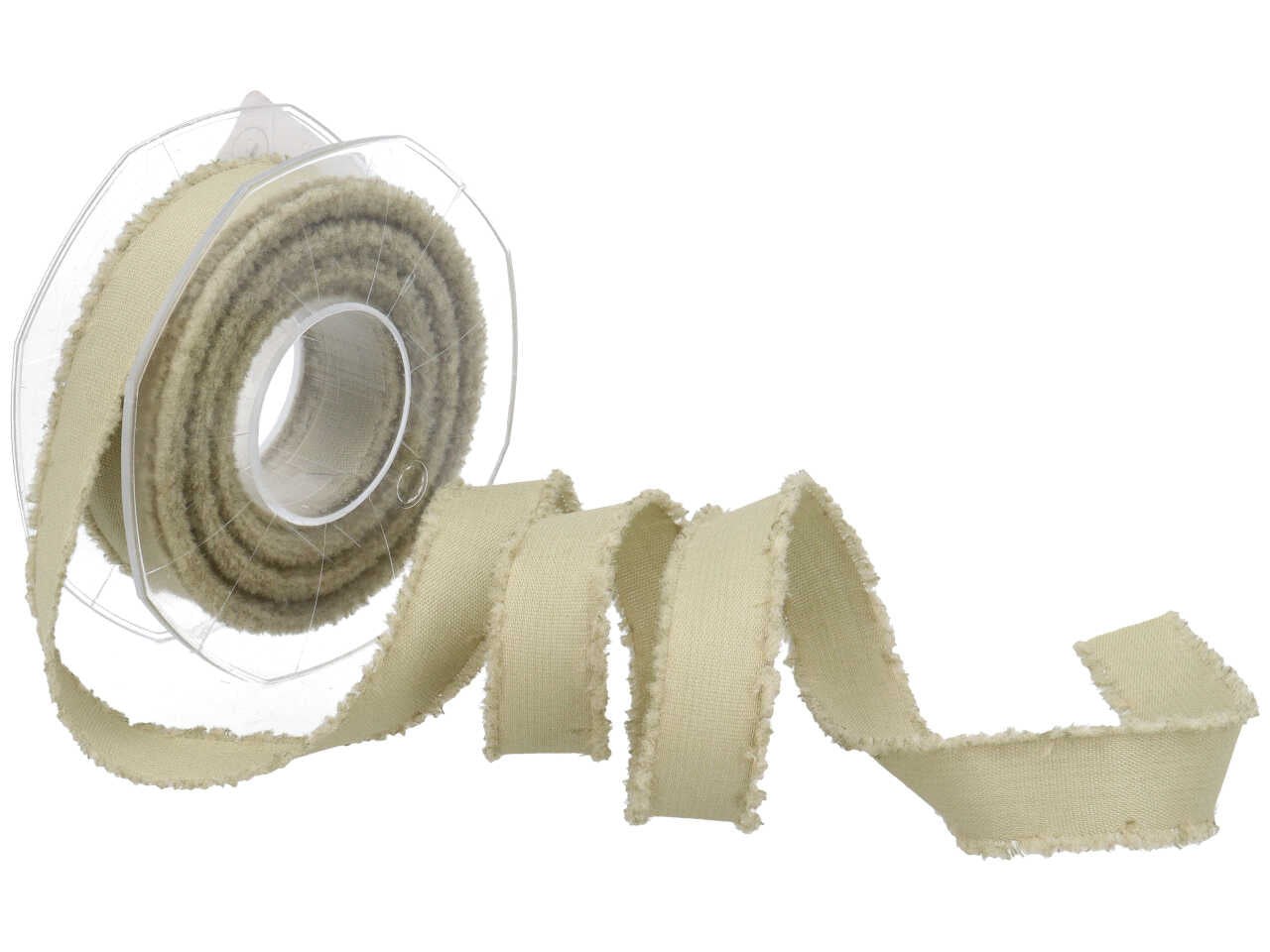 Nastro regalo sfrangiato verde salvia in tessuto 23mmx15 m - Furlanis