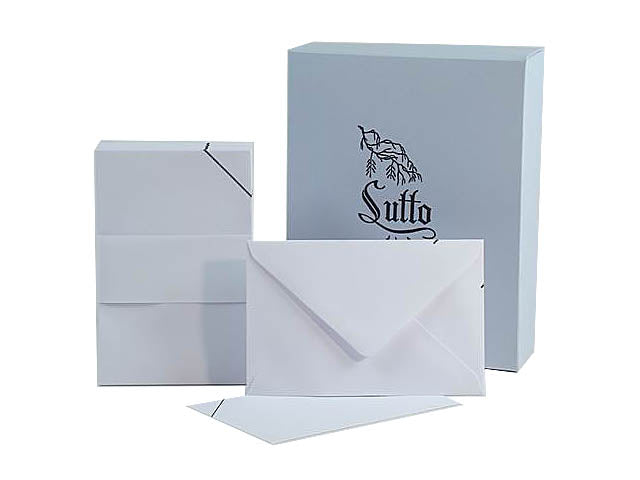 Biglietti con buste per lutto rettangolari con taglio a punta misura 9x14cm 90 gr - la confezione comprende 100 biglietti e 100 buste