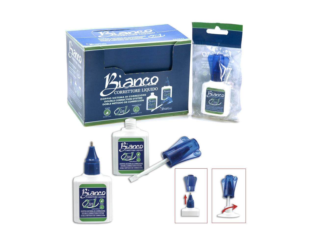 Correttore double be smart - la confezione contiene 12 correttori