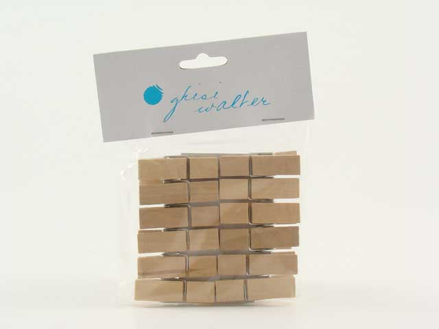 Mollette legno 1,1x4,4cm 12 pezzi 90135