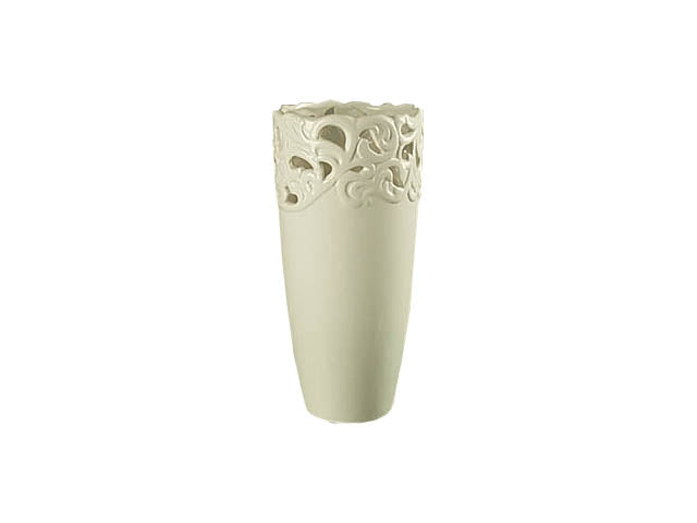 Vaso bianco traforato 24cm