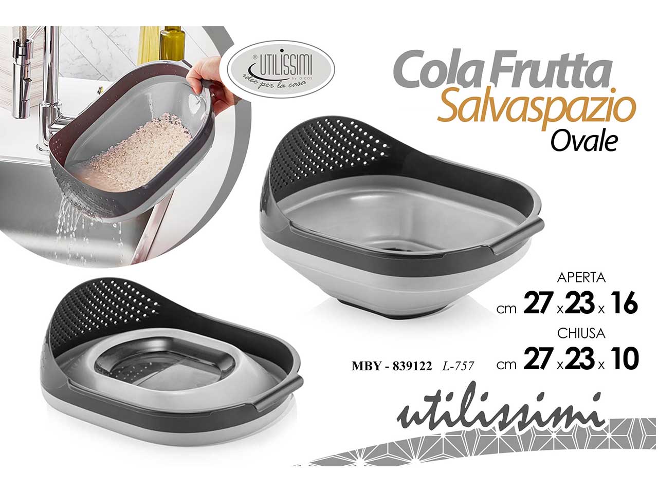Cola frutta ovale s.spazio 27x23cm 839122