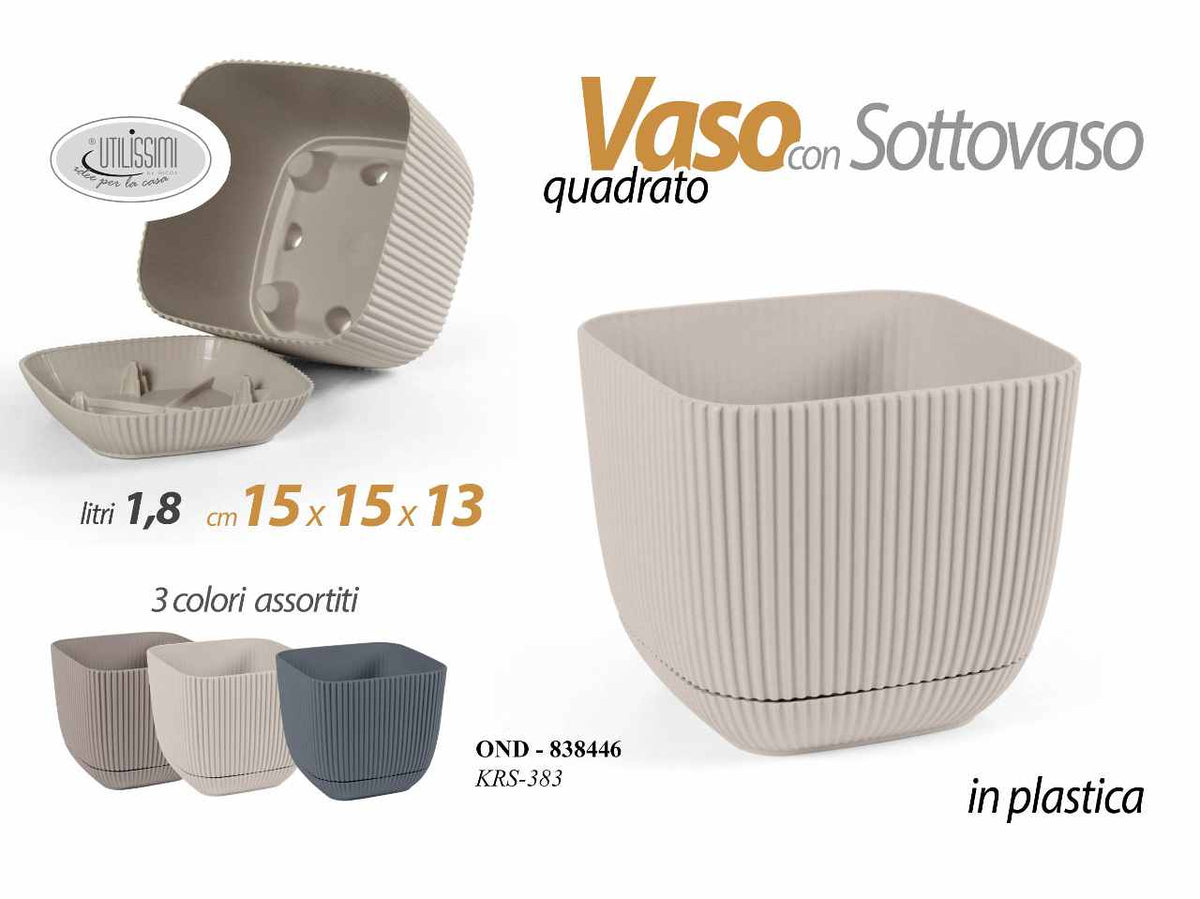 Porta vaso quadrato 1,8lt 838446