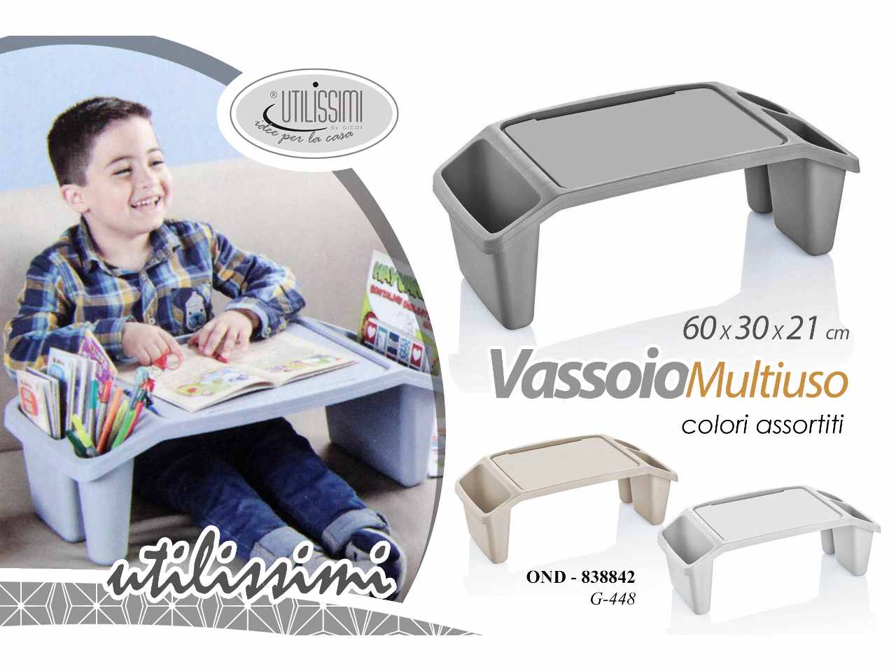Vassoio multiuso pl.60x30x21cm838842
