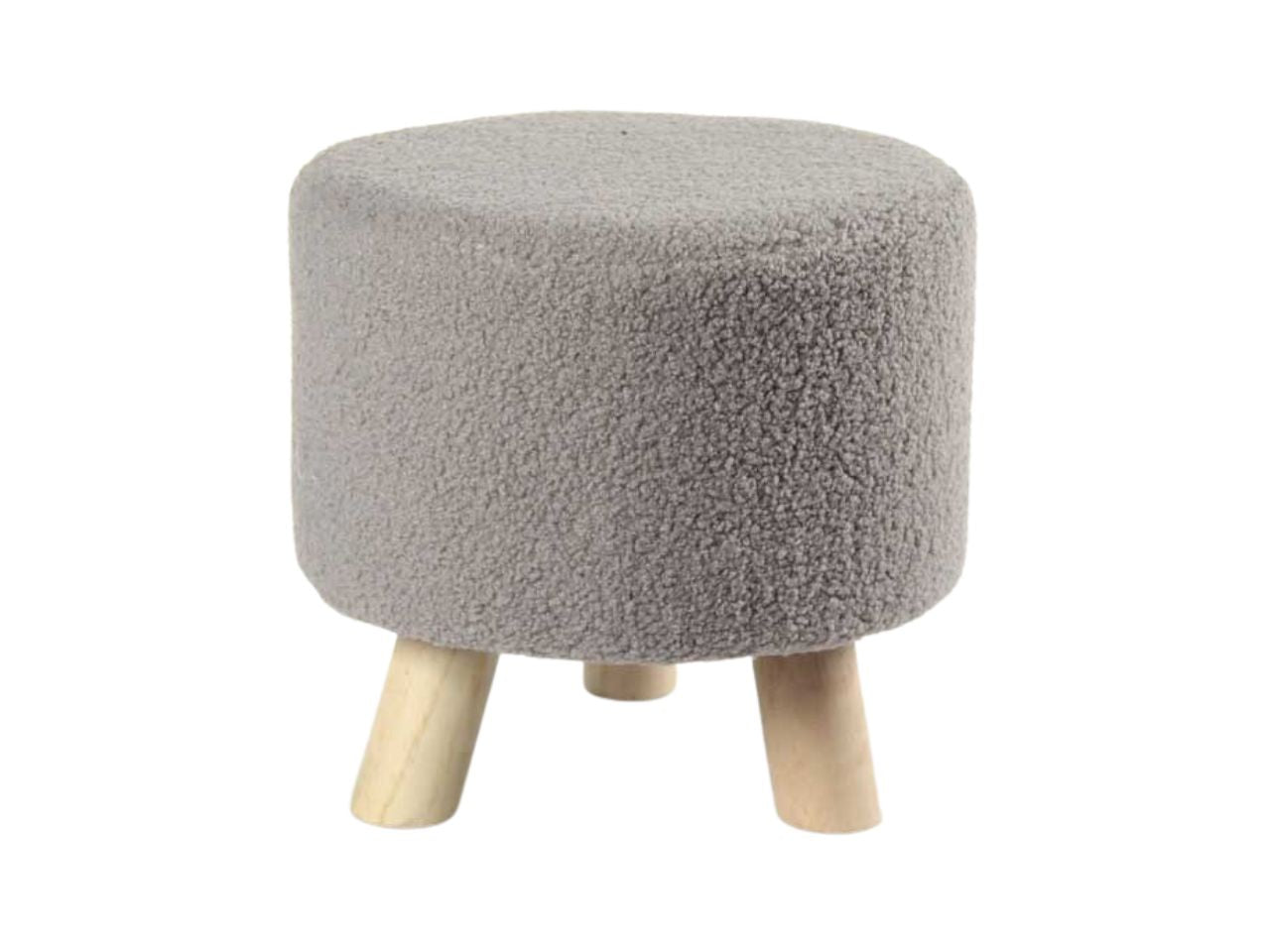 Pouf colore tortora misura 28x27cm