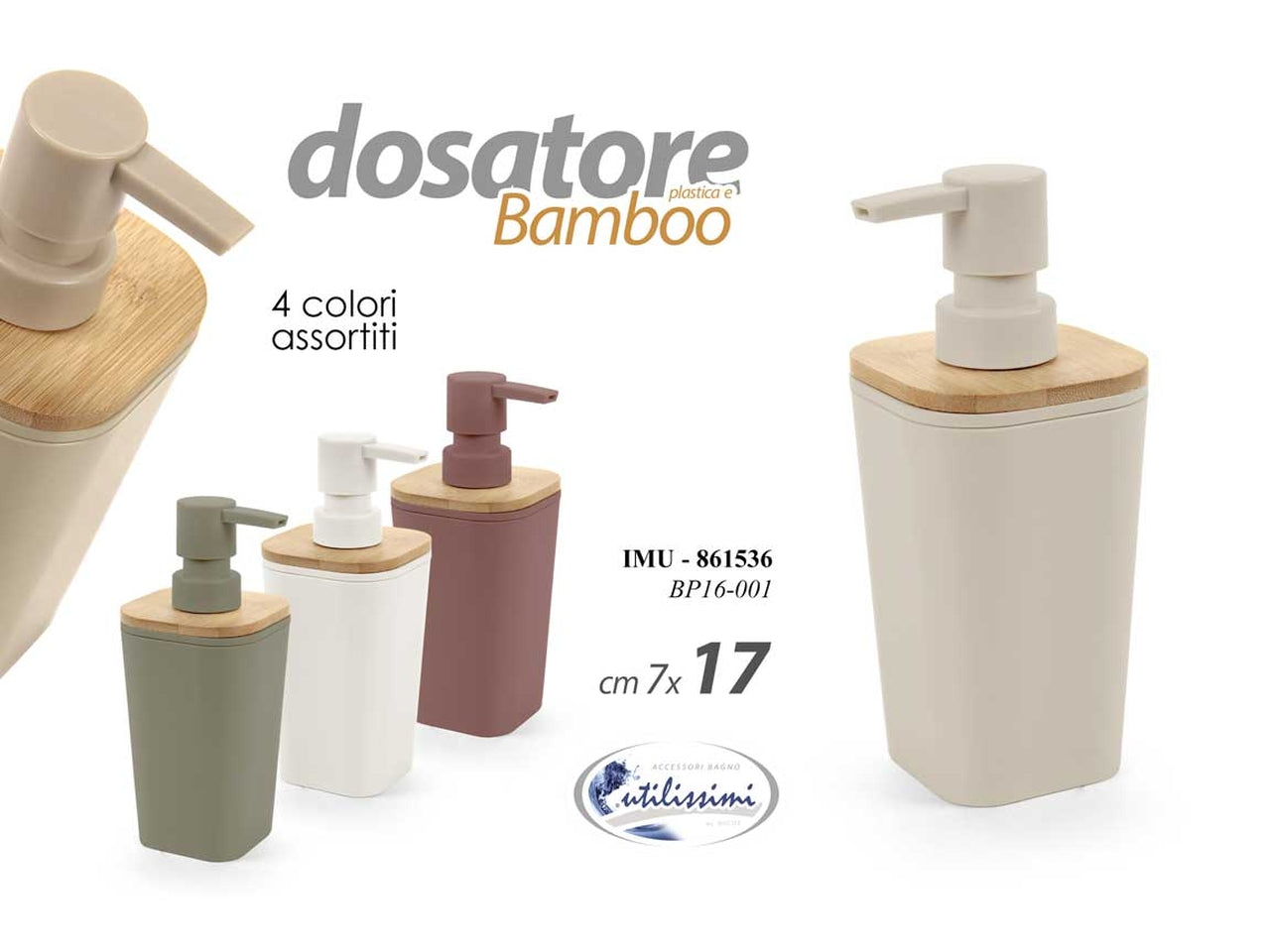 Dosa sapone in plastica colori assortiti misura 7x17cm