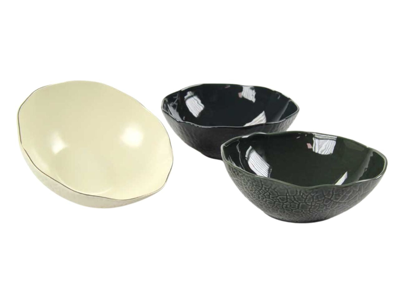 Ciotola in ceramica 3 colori assortiti stile jungle 21 cm - Passionecasa