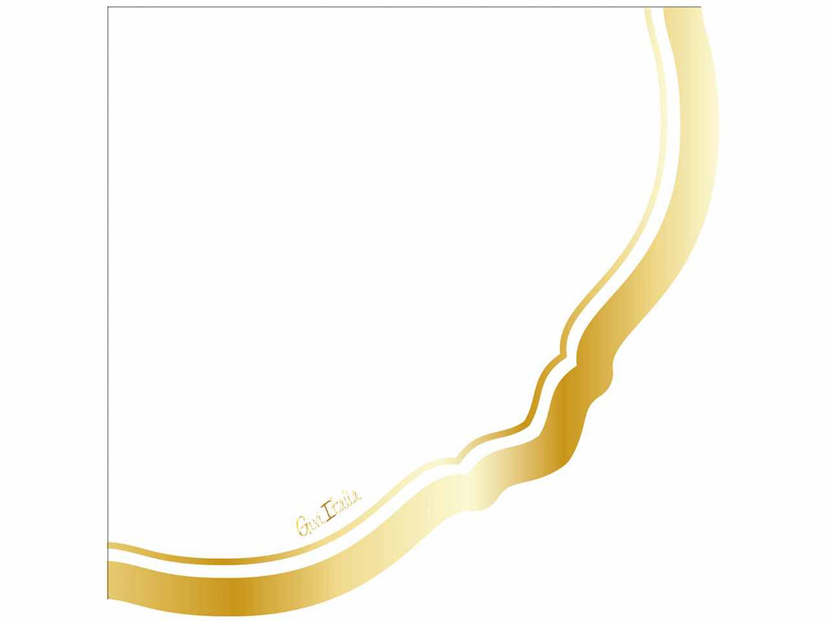 Tovaglioli liberty oro e bianco cm33x33 16 pezzi$