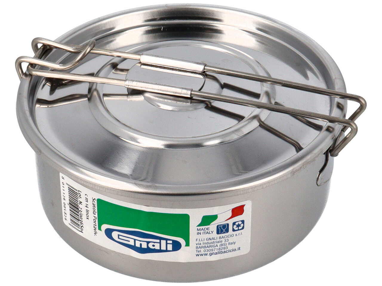 Portavivande portapranzo inox 14cm sp14