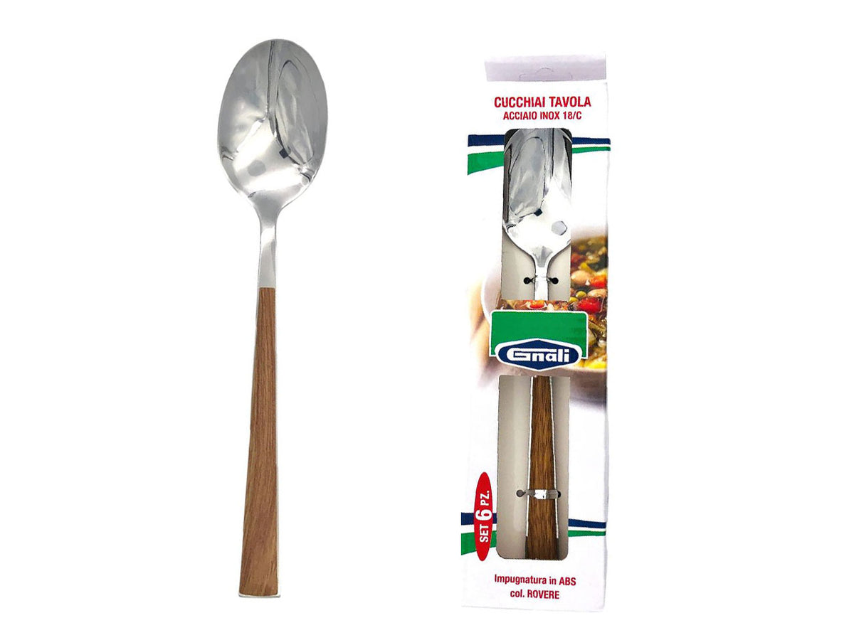 Cucchiaio caffÃ¨ manico rovere set da 6 cucchiai