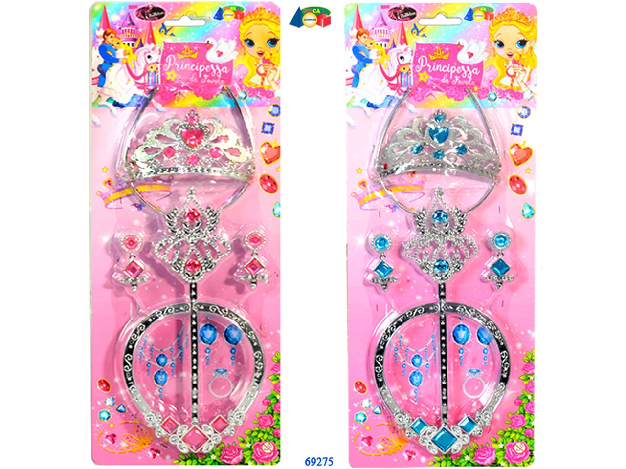 Set gioielli c/scettro principessa da favola