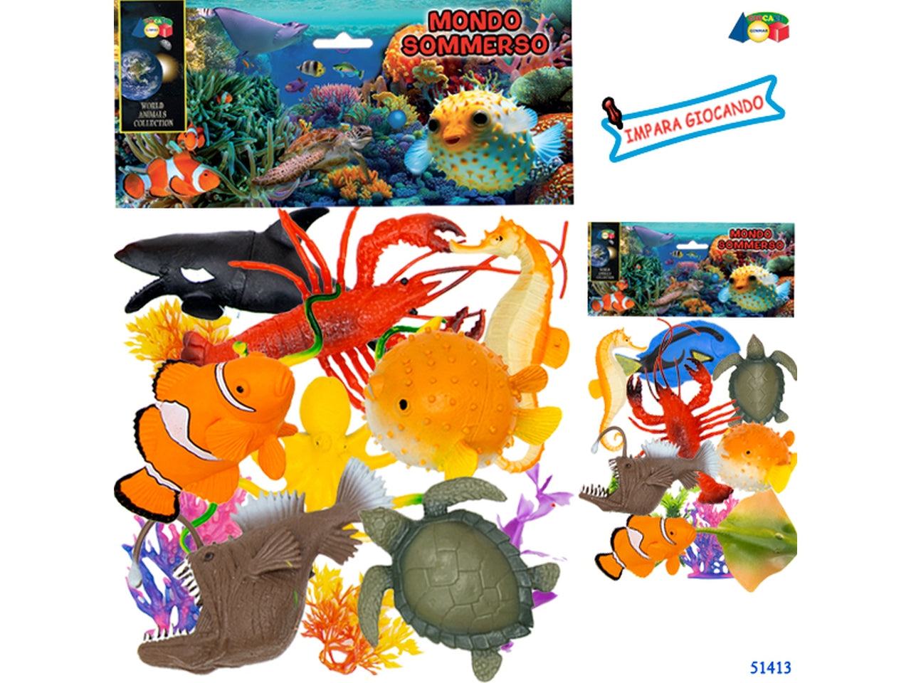 Busta pesci mondo sommerso