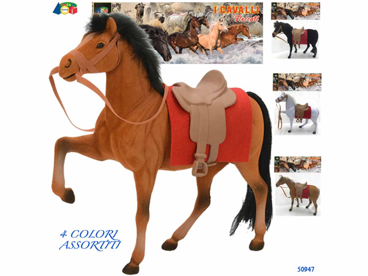 Animali cavallo floccato grande 50947
