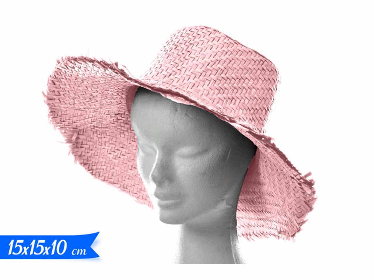 Cappello paglia 15x15x10cm $