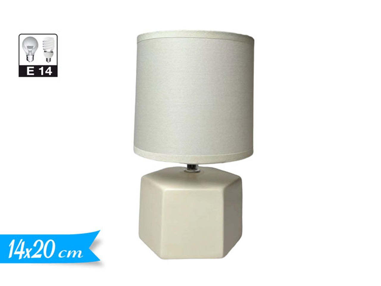 Lampada panna da tavolo in ceramica stile moderno 20 cm â Golden Hill