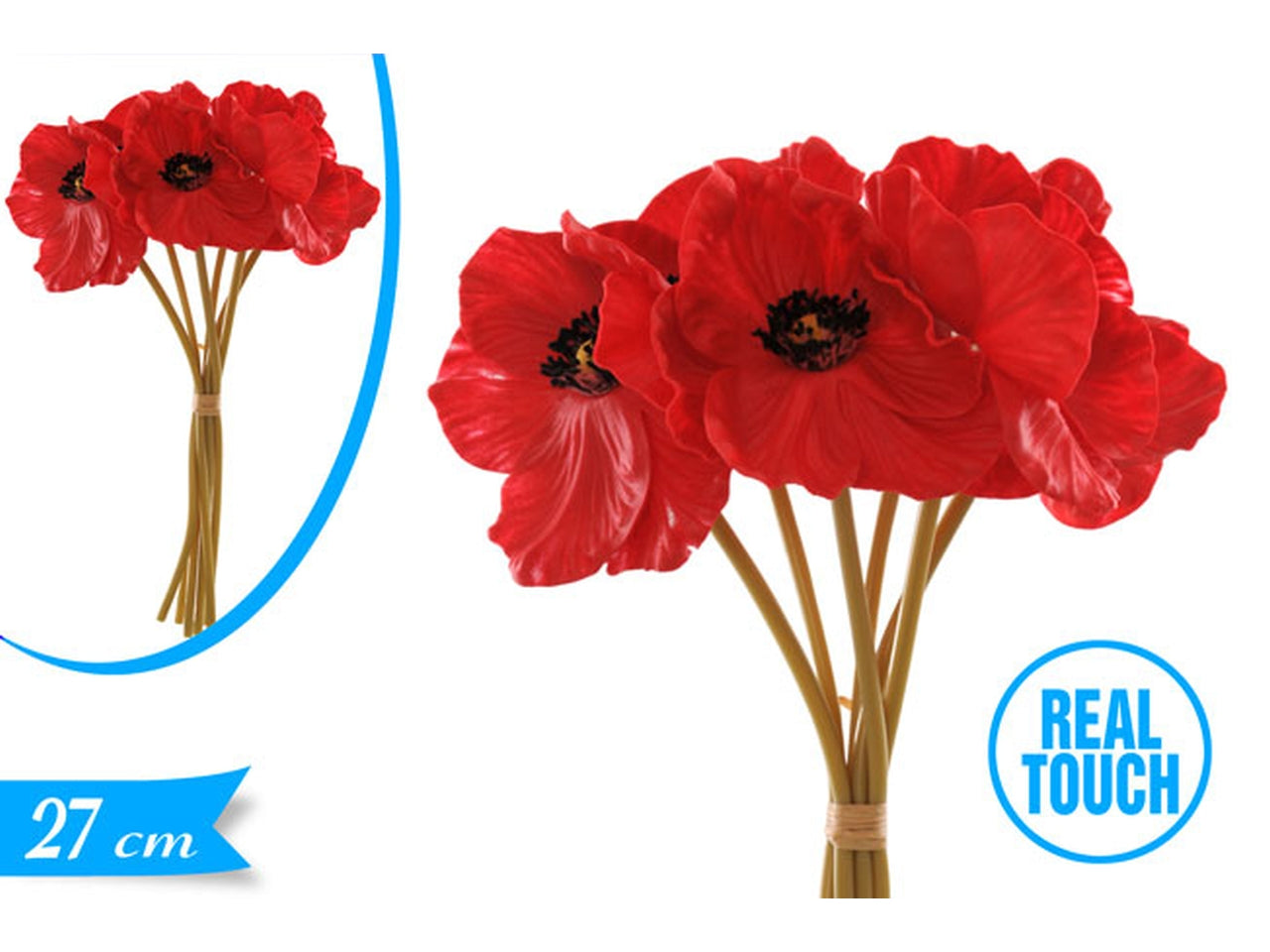 Papavero gomma mazzetto rosso