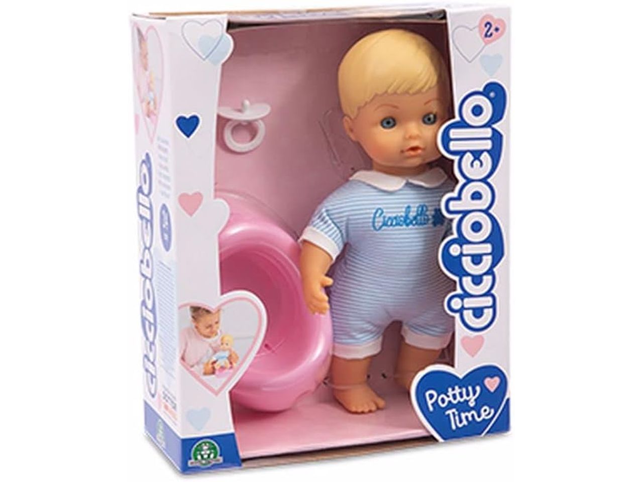 Giochi preziosi cicciobello potty time 24cm bambolotto soffice e morbido da bambina