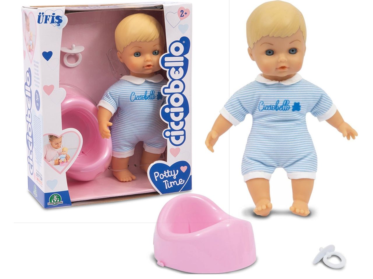Giochi preziosi cicciobello potty time 24cm bambolotto soffice e morbido da bambina