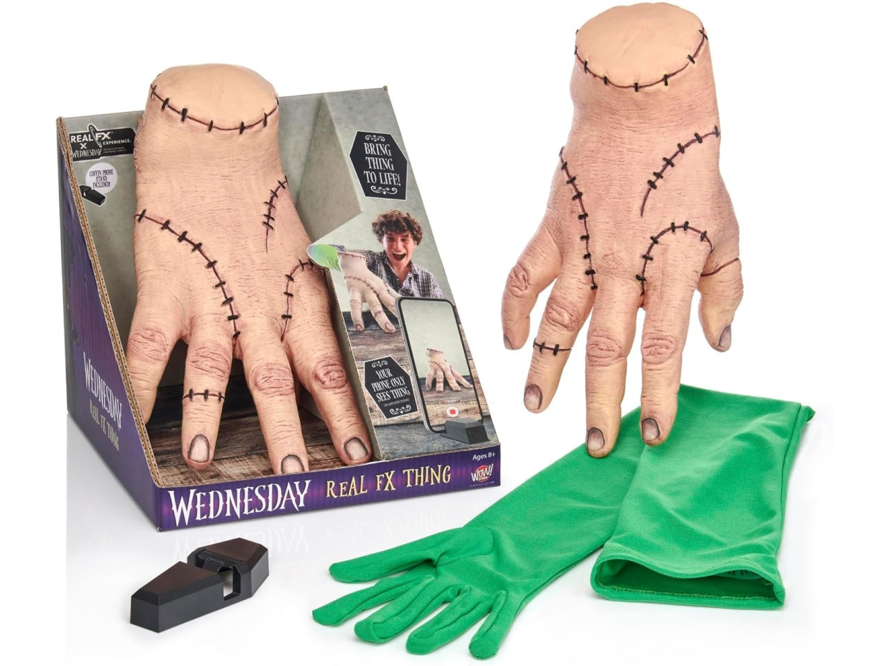 Mercoledi' mano real fx con effetti speciali e guanto green screen