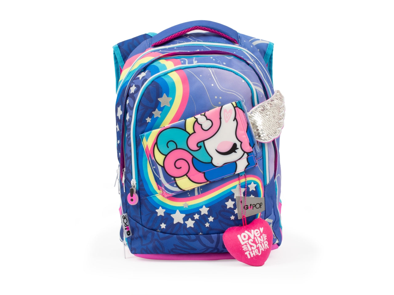 Zaino Estensibile GO POP Round Per Bambine, 3 Scomparti E Tasche Interne, Schienale E Spallacci Imbottiti, Con Fascia Personalizzata E Pop Up, Per Scuole Elementari e Medie - Giochi Preziosi