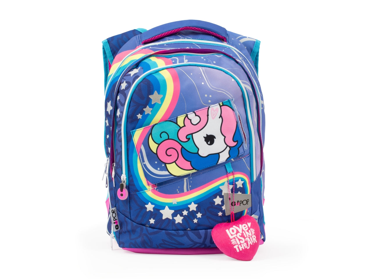 Zaino Estensibile GO POP Round Per Bambine, 3 Scomparti E Tasche Interne, Schienale E Spallacci Imbottiti, Con Fascia Personalizzata E Pop Up, Per Scuole Elementari e Medie - Giochi Preziosi