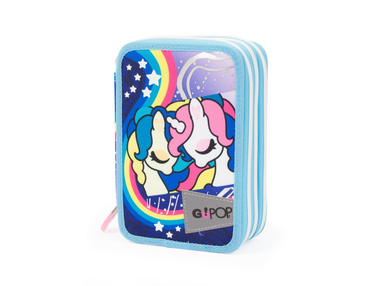 Astuccio Triplo GO POP, Completo di Set Cancelleria, Astuccio 3 Scomparti per Bambine e Ragazze, Prima Elementare, Per Scuola Elementare e Medie - Giochi Preziosi$