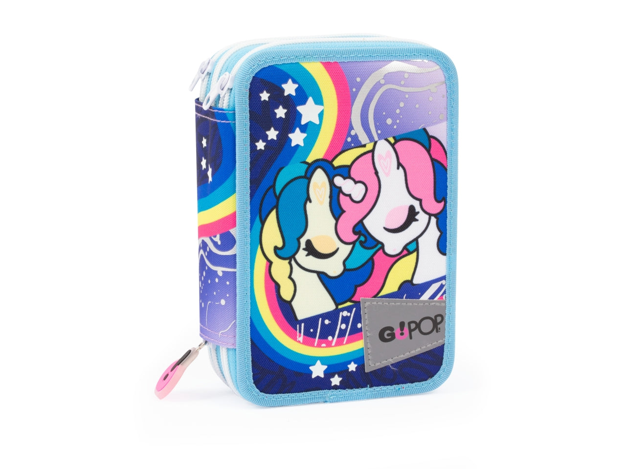 Astuccio Triplo GO POP, Completo di Set Cancelleria, Astuccio 3 Scomparti per Bambine e Ragazze, Prima Elementare, Per Scuola Elementare e Medie - Giochi Preziosi$