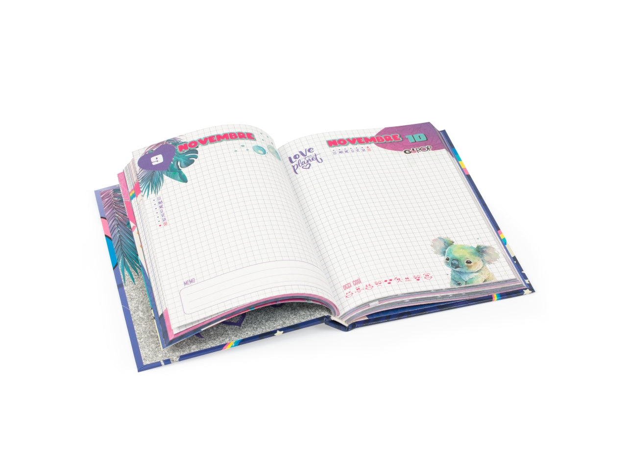 Gopop 24 diario assortito girl, multicolor, Made in Italy - Clementoni