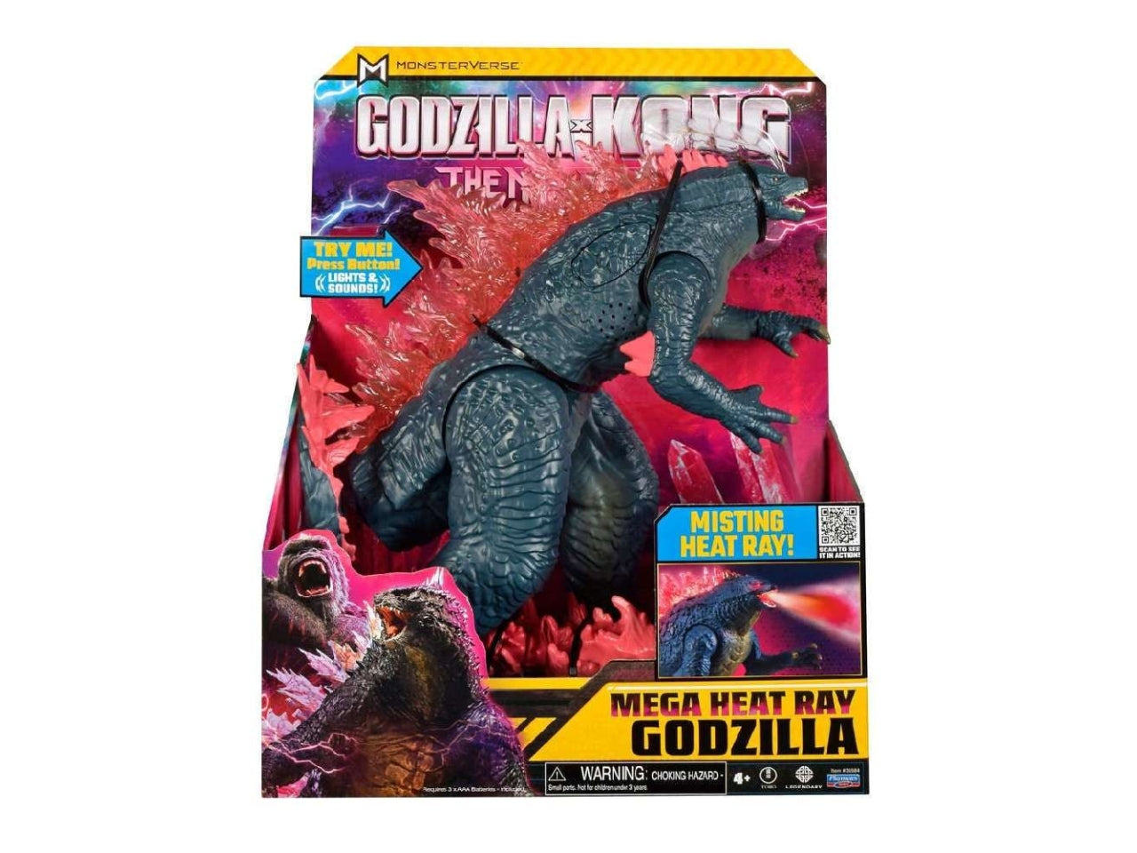 Godzilla x kong mega personaggio deluxe 33cm con funzione - Personaggi alti 35 cm, dettagliatissimi e con funzioni straordinarie! Premendo - Giochi Preziosi