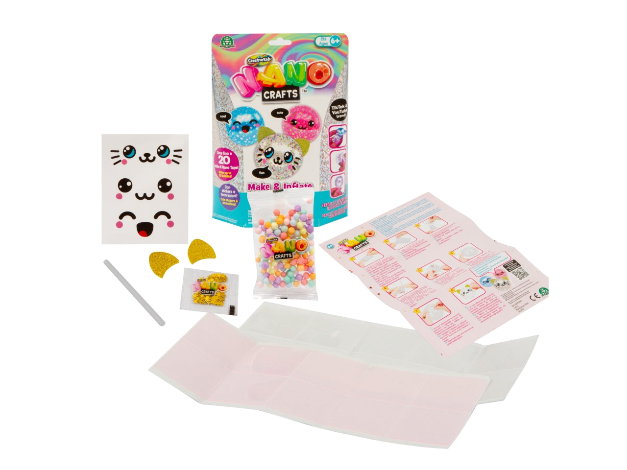 Nano craft nano buddies gonfiabili kit base - Questo kit permette di creare fino a 20 âbolleâ NAF02000 - Giochi Preziosi