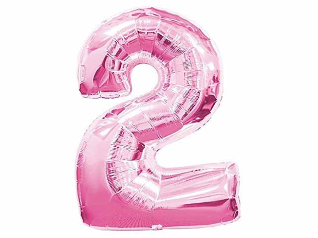 Pallone numerale rosa 2 012f