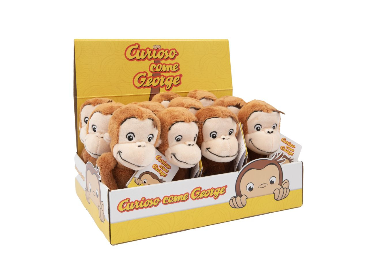 Grandi giochi curioso come george peluche da 18cm