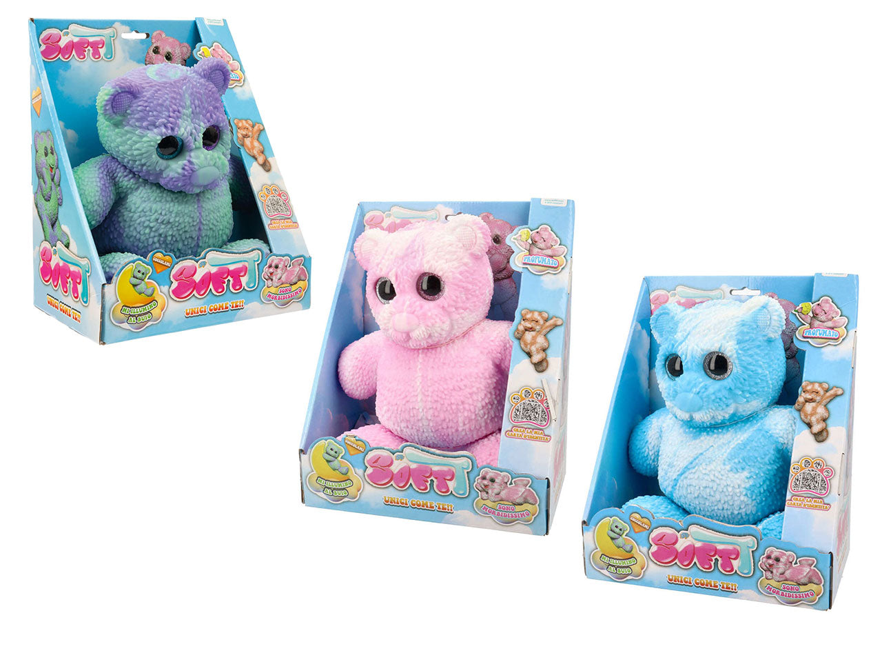Stretchapalz soft bear 28cm, Materiali: gomma | Grandi Giochi