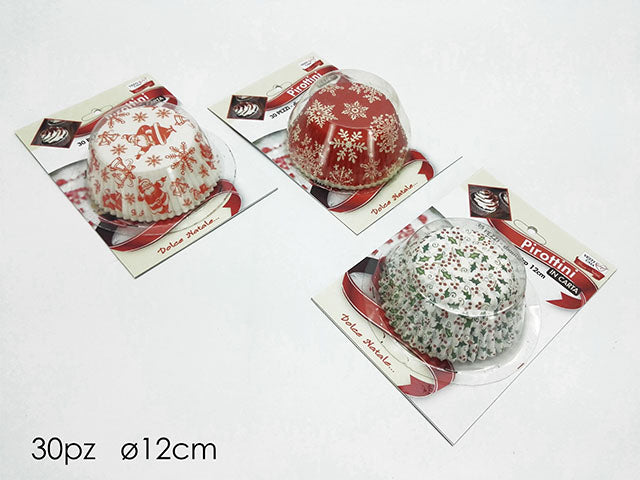 Pirottini natalizi 30 pezzi in 6 varianti