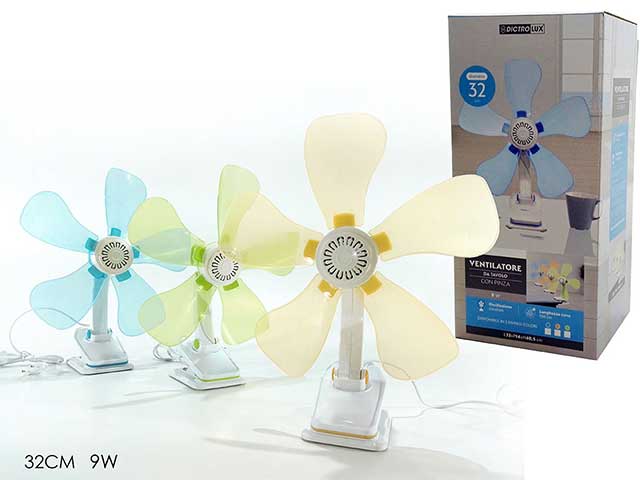 Ventilatore da scrivania 5 pale 32cm 586141