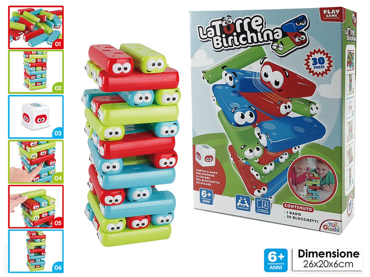 Gioco la torre birichina 30 pezzi 100250