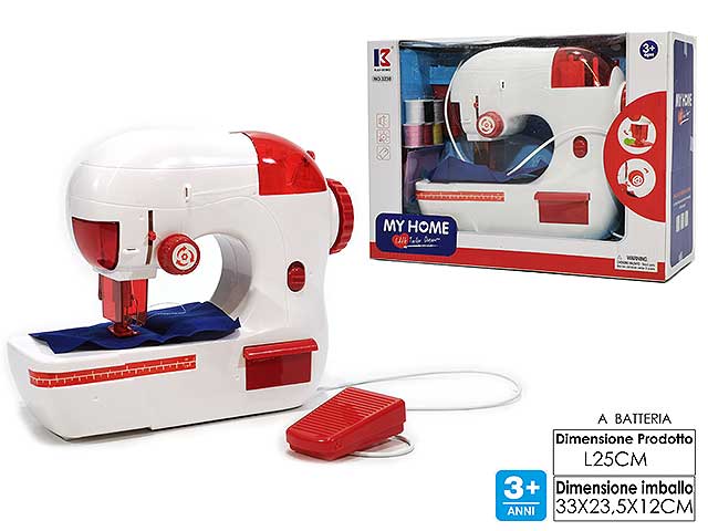 Macchina per cucire luci suoni movimento e accessori