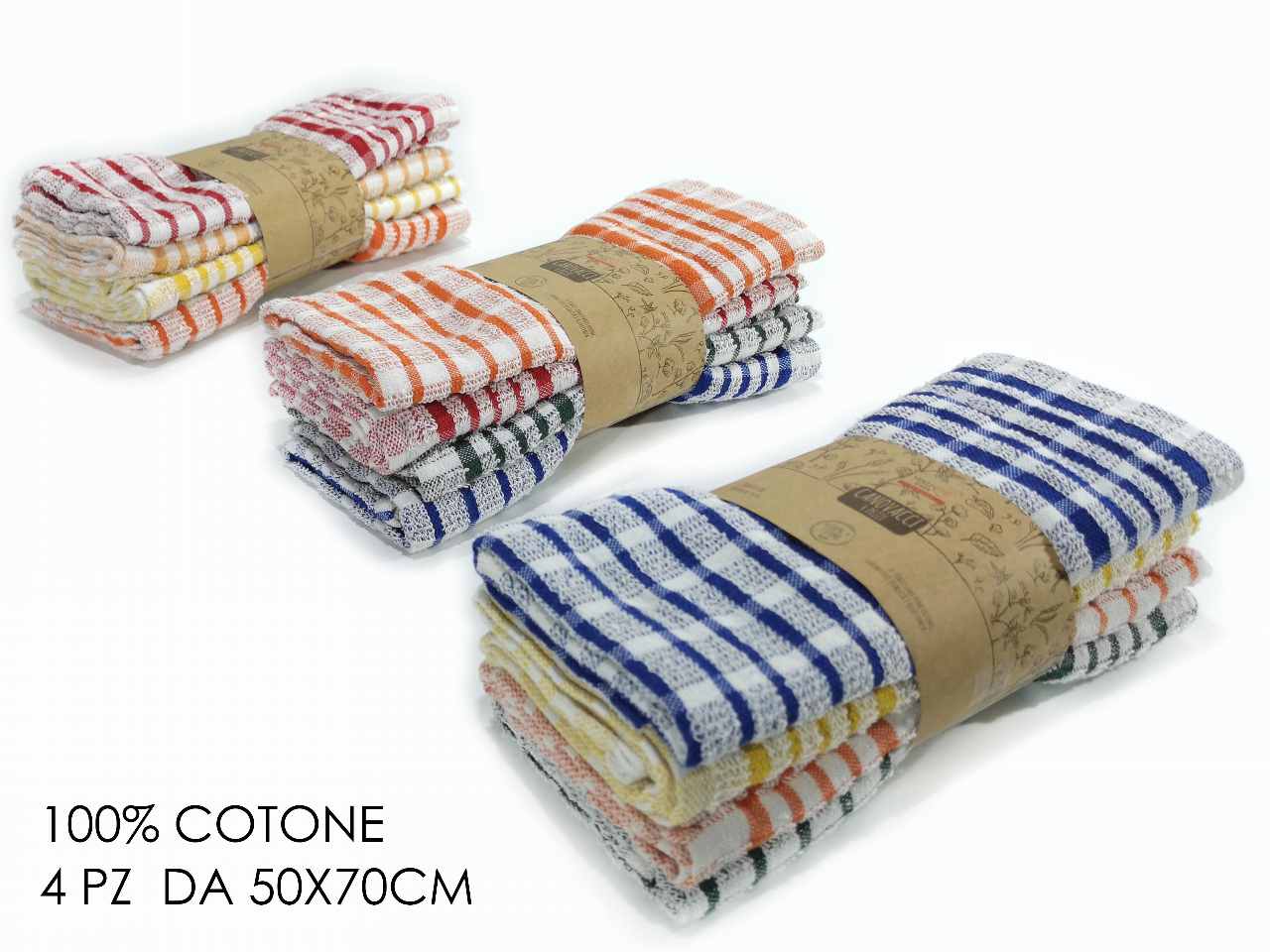 Set 4 canovacci 50x70cm 4 assortiti