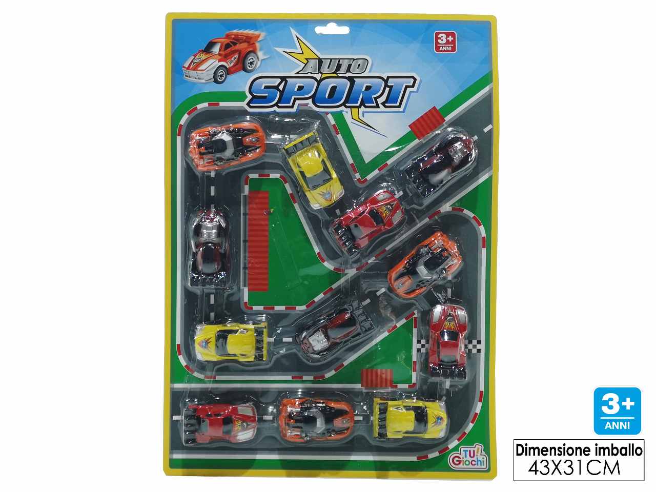 Auto sport - set 12 auto da corsa