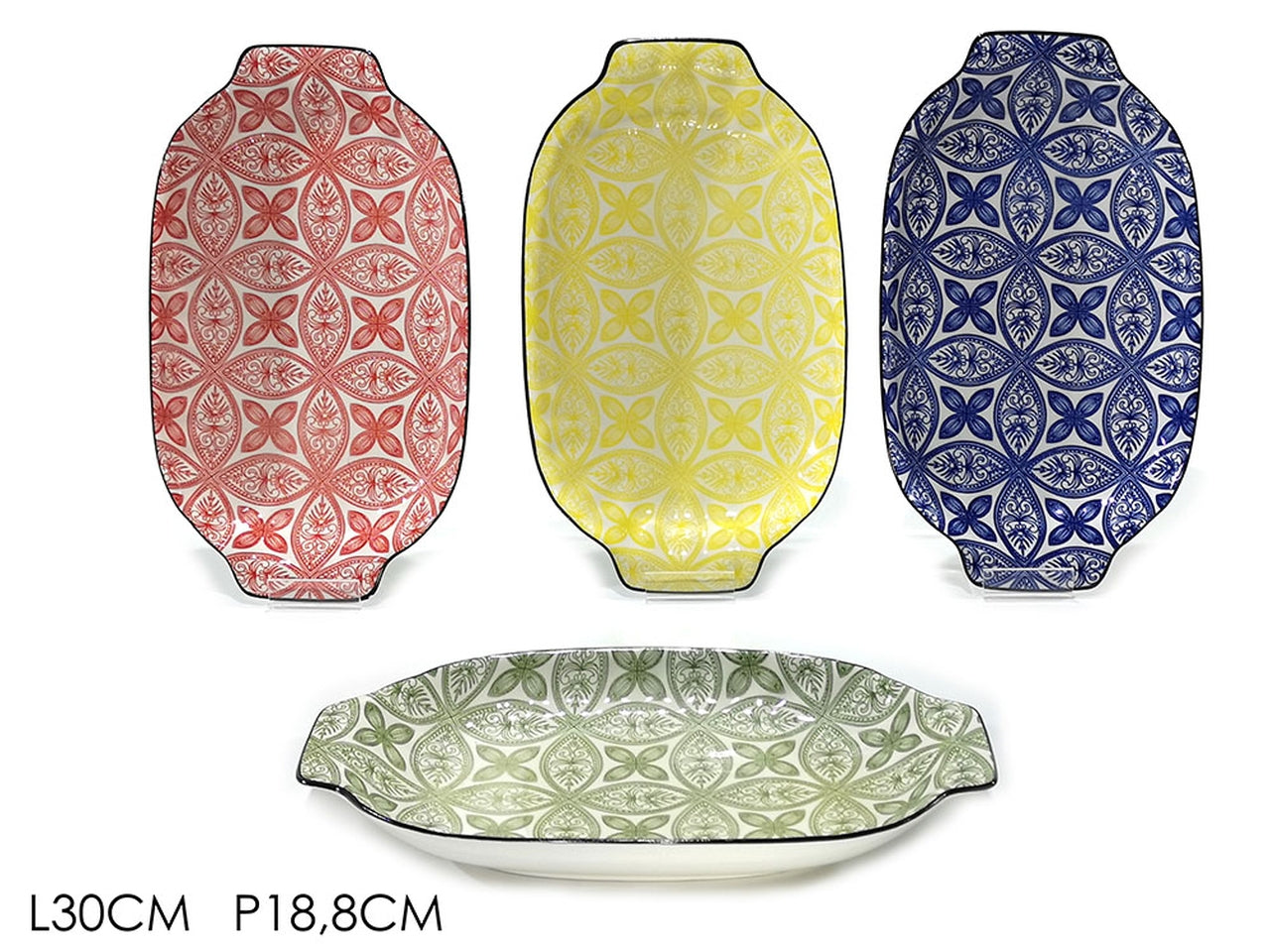 Vassoio con manici 30x18,8cm - disponibile in 4 colori