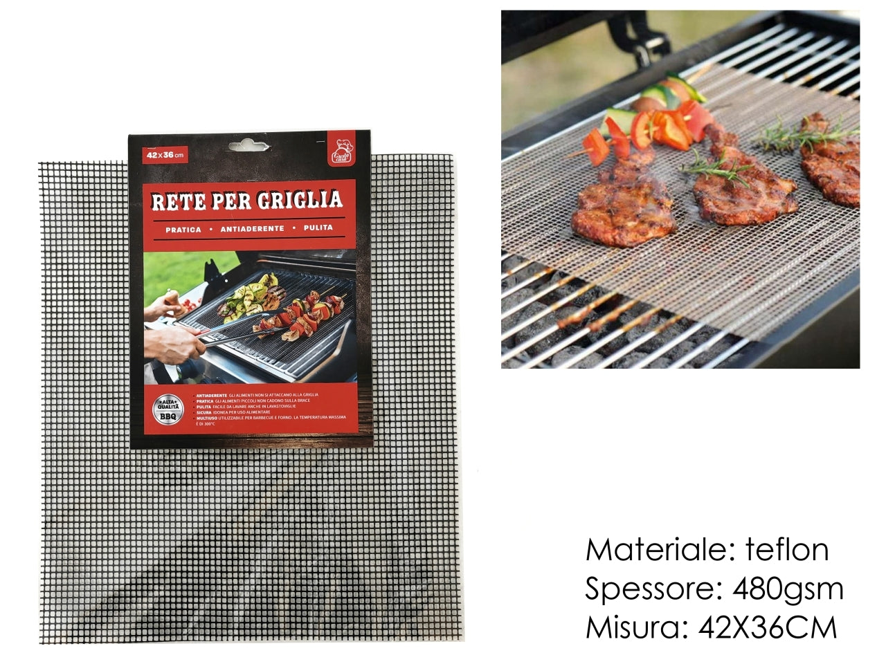 Rete per griglia 42x36cm