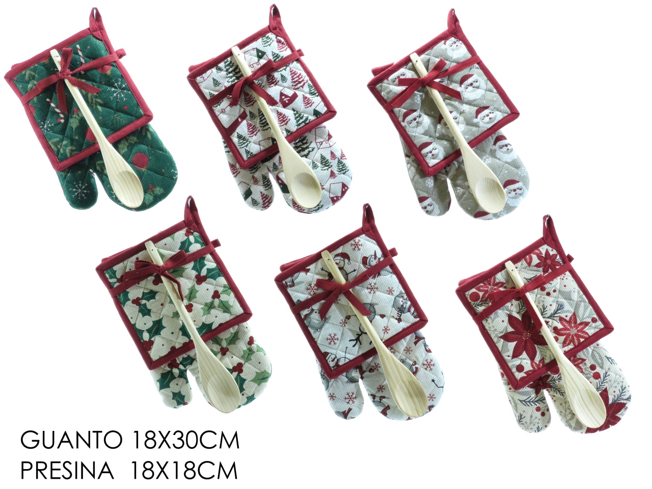 Guanto con presina e mestolo assortiti