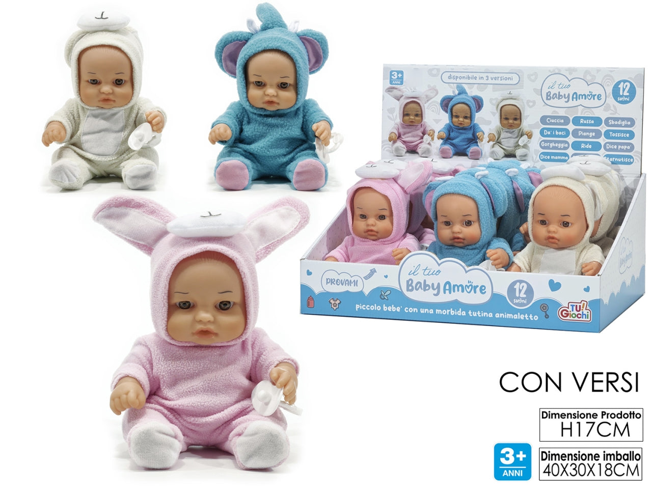 Bambolotto il tuo baby amore 12 suoni assortiti