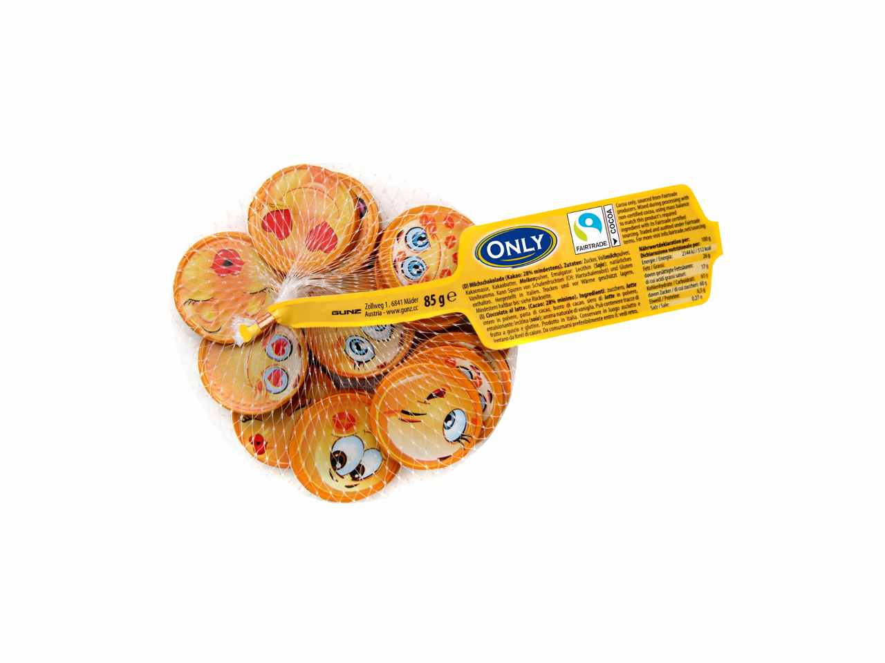 Emoji di cioccolata al latte 85gr